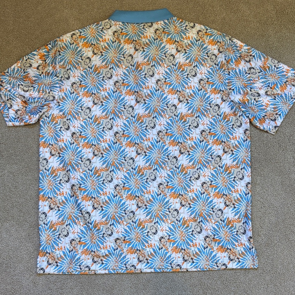 Greg Norman Collection Multicolor Pattern Polo - Picture 5 of 6